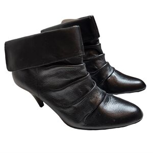 Steve Madden leather ruched booties
